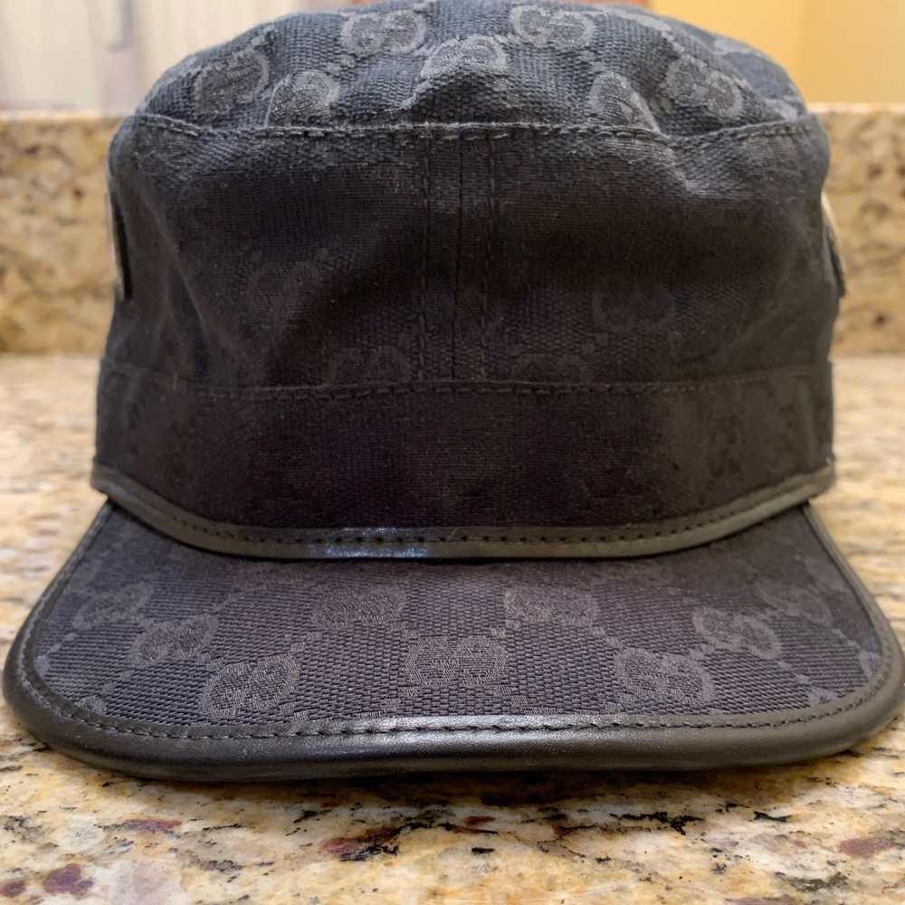 AUTHENTIC!! GUCCI MILITARY HAT (USED)